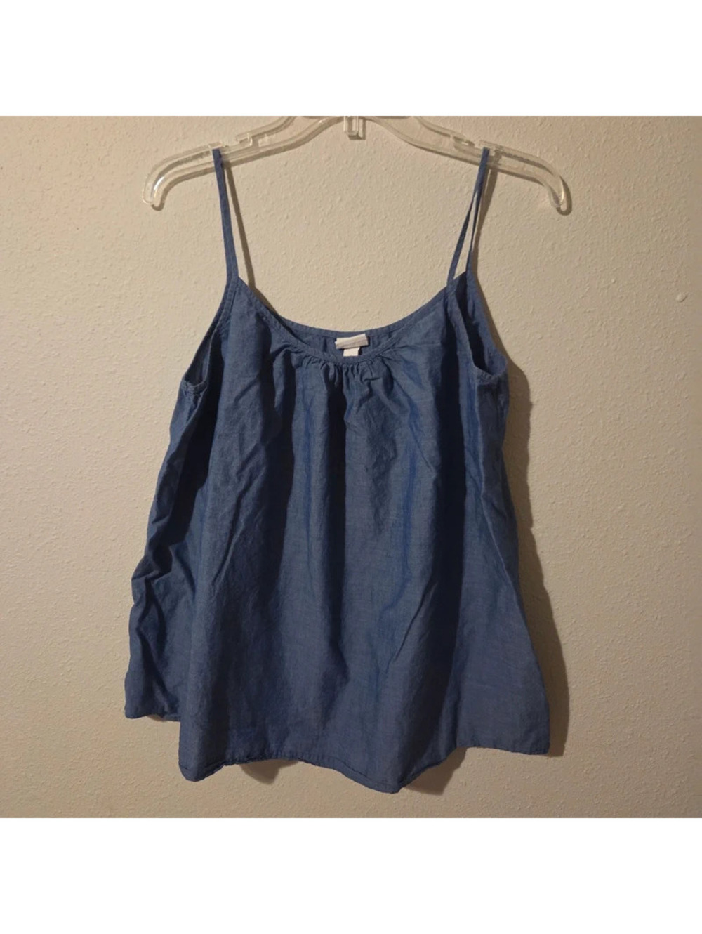 Merona denim flowy cami